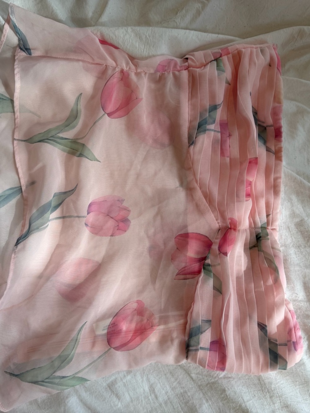 Princess Polly Spring Pink Tube top and matching scarf - Picture 3 of 3